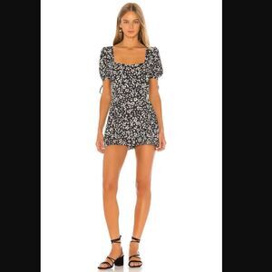 NWT Revolve x Endless Summer Penelope Romper in Black Daisy | Size S